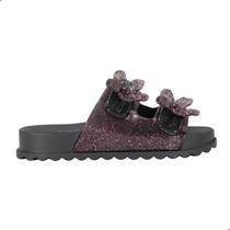 Tamanco Infantil Zaxy 19387 Partner Flowers Preto Glitter Tamanco Infantil Zaxy 19387 Partner Flowers Preto Glitter