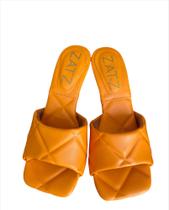 Tamanco laranja taco fino 1 tira TM 36 Tamanco laranja taco fino 1 tira TM 36