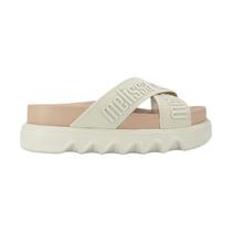 Tamanco Melissa Cross M-Lover Platform Adulto Bege/Marrom Tamanco Melissa Cross M-Lover Platform Adulto Bege/Marrom
