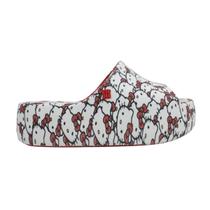 Tamanco Melissa Free Platform Slide + Hello Kitty Vermelho/Branco