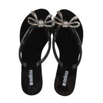 Tamanco Melissa Harmonic Iris Adulto Preto/Prata