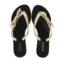 Tamanco Melissa Harmonic M Lover Chrome Adulto Preto/Ouro Tamanco Melissa Harmonic M Lover Chrome Adulto Preto/Ouro