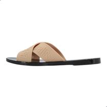 Tamanco Melissa M-Lover Slide Adulto Bege/Preto