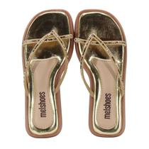 Tamanco Melshoes 76120 Ouro Tamanco Melshoes 76120 Ouro