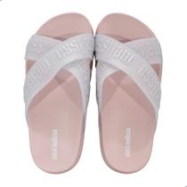 Tamanco Mini Melissa Cozy Slide M-Lover Infantil Rosa/Perolado