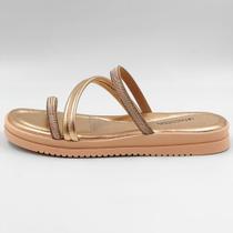 Tamanco Mississipi Slide Flatform Metalizado Feminino