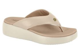 Tamanco Modare Feminino Chinelo Flatform CREME