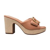 tamanco modare meia pata tramado feminino casual