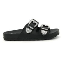 Tamanco Moleca 5436.402 Fivela Flat Flatform Papete Feminino