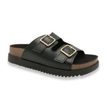 Tamanco Moleca Casual Tiras Grossas Fivela Feminino Preto Tamanco Moleca Casual Tiras Grossas Fivela Feminino Preto