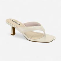 Tamanco Moleca Salto Fino De Dedo Off White Tamanco Moleca Salto Fino De Dedo Off White