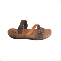 Tamanco New Face Feminino Fivela Tiras em couro 36747 Tamanco New Face Feminino Fivela Tiras em couro 36747