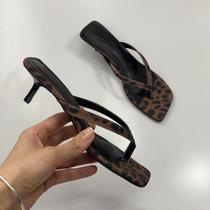 Tamanco Onça Animal Print De Dedo Flip Flop Riviera