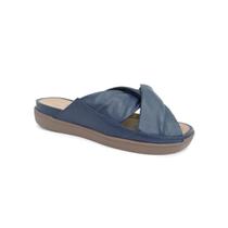 Tamanco Opananken de Couro Anatomico 71109 Denin Azul