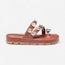 Tamanco Papete Flatform Caramelo
