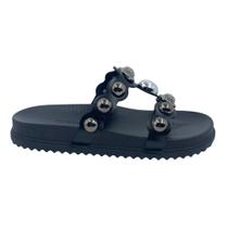 Tamanco Papete Miss Love com Brilho Preto PP902 Tamanco Papete Miss Love com Brilho Preto PP902