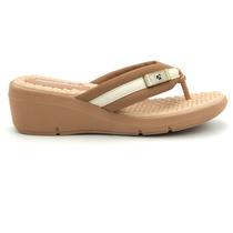 Tamanco Piccadilly 540357 Chinelo Salto Anabela Dedo Fivela Feminino
