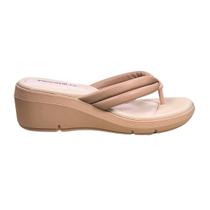 Tamanco Piccadilly Anabela Medio Soft Feminino Nude