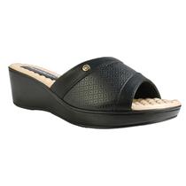 Tamanco Piccadilly Anabela Ortopédico Joanete Slide 540404 Preto