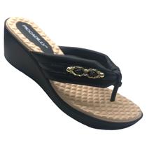 Tamanco Piccadilly De Dedo Conforto Feminino Ortopédico Anabela Baixo Médio Joanete Esporão Fascite Plantar