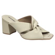 Tamanco Piccadilly Flavia Salto Bloco 626030 Off White