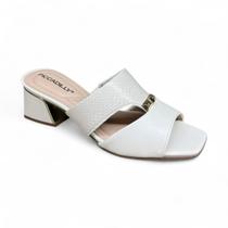 Tamanco Piccadilly Original 543089 Salto Grosso Medio Snake