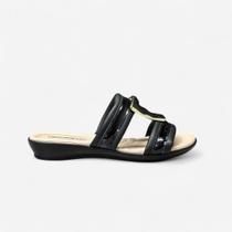 Tamanco Piccadilly Rasteiro Preto