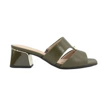 Tamanco Piccadilly Renee Salto Médio Militar Tamanco Piccadilly Renee Salto Médio Militar