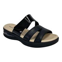 Tamanco Piccadilly Soft Step Anabela 599004 Preto