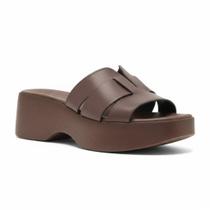 Tamanco Plataforma Anabela Moleca Estilo Clássico E Confortável Tamanco Plataforma Anabela Moleca Estilo Clássico E Confortável
