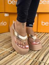 Tamanco Plataforma Beira Rio Chinelo Feminino Dedo Meia Pata