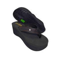 Tamanco Plataforma DuRio Tijuca Preto Feminino 37001