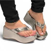 Tamanco Plataforma Prata Vizzano 6559206