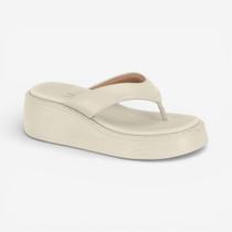 Tamanco Plataforma Vizzano de Dedo Off White Tamanco Plataforma Vizzano de Dedo Off White