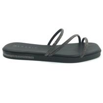Tamanco Ramarim Flatform com Strass Preto 249202 Tamanco Ramarim Flatform com Strass Preto 249202