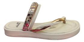 Tamanco Rasteira Feminina Dakota Brilhante Plataform Y7661