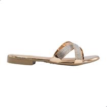 Tamanco Rasteira Feminina Nadri 816 Bronze Tamanco Rasteira Feminina Nadri 816 Bronze