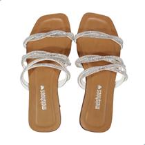 Tamanco Rasteira feminino Melshoes T/06 Cristal Tamanco Rasteira feminino Melshoes T/06 Cristal