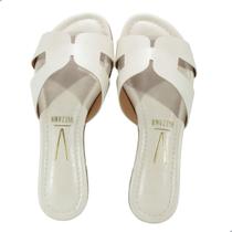 Tamanco Rasteira Vizzano Napa Branco Off