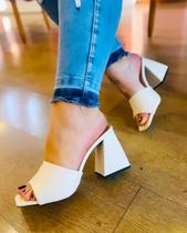 Tamanco salto alto 8cm 34 ao 39