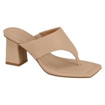 Tamanco Salto Bloco Casual Feminino Vizzano 6455135 Bege Tamanco Salto Bloco Casual Feminino Vizzano 6455135 Bege