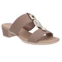 Tamanco Salto Usaflex Couro Feminino Tamanco Salto Usaflex Couro Feminino