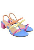 Tamanco Sandália Salto Bloco Fresco Cores Fantásticas Tamanco Sandália Salto Bloco Fresco Cores Fantásticas