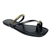 Tamanco Santinelli Flat Dedo Casual 1552-072 Preto Tamanco Santinelli Flat Dedo Casual 1552-072 Preto