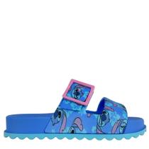 Tamanco Slide Grendene Feminino Infantil Stitch Azul Rosa