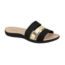 Tamanco Slip On Feminino 3 Tiras Modelo Anatômico Modare
