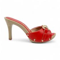 Tamanco Tchocco Salto Alto Detalhe Corrente