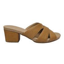 Tamanco Usaflex AE3226 Feminino Salto Bloco Médio