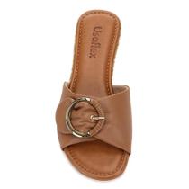 Tamanco Usaflex Anabela Corda E Fivela