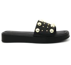 Tamanco Via Uno 882002 Flatform Rasteirinha Slide Feminino